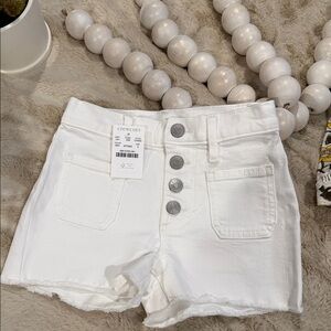 Crewcuts High Waist White Women's Shorts